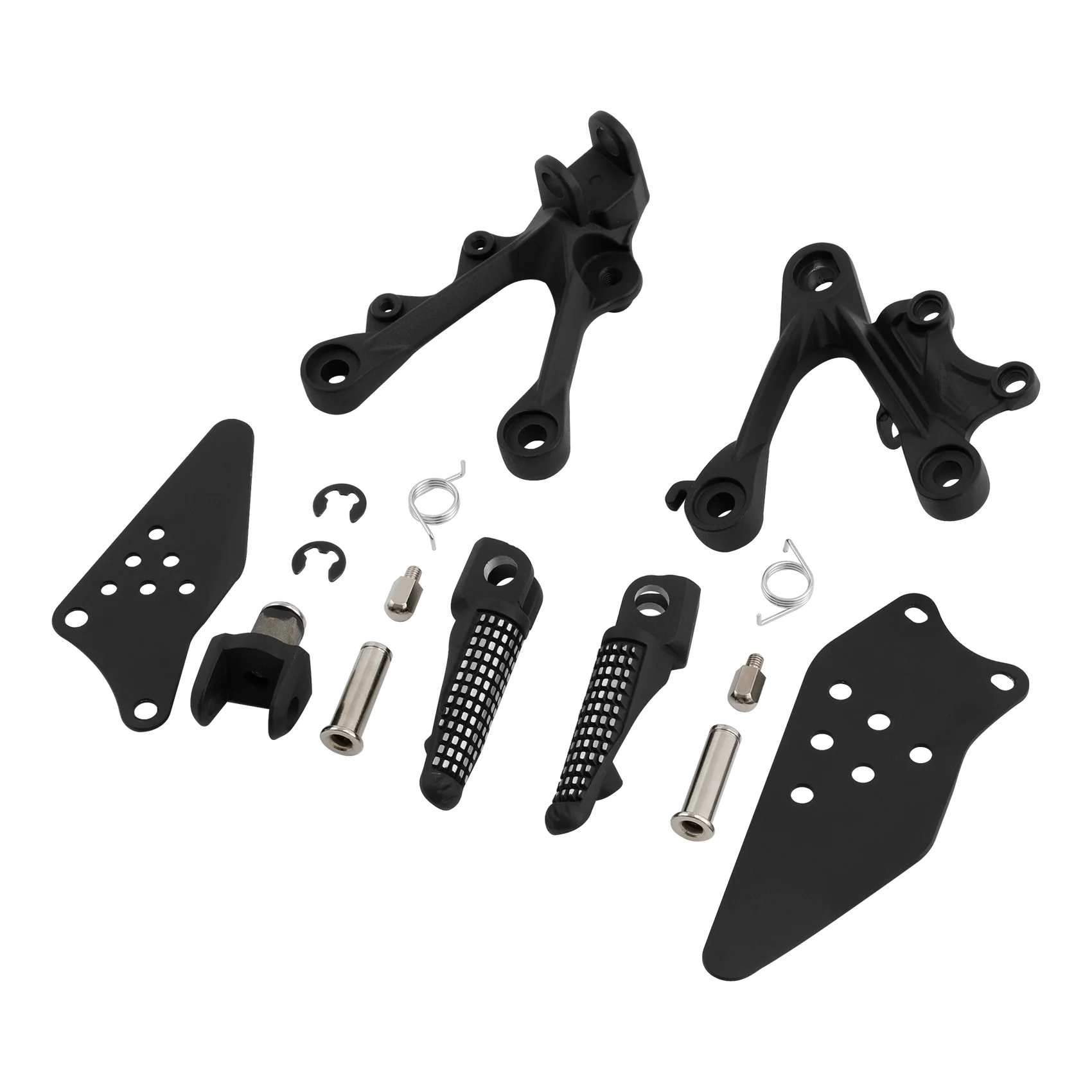Front Rider Foot Pegs Bracket Set For KAWASAKI Ninja ZX6R 2009-2018 ZX636 2013 2014 2015 2016 2017 2018 Motorcycle