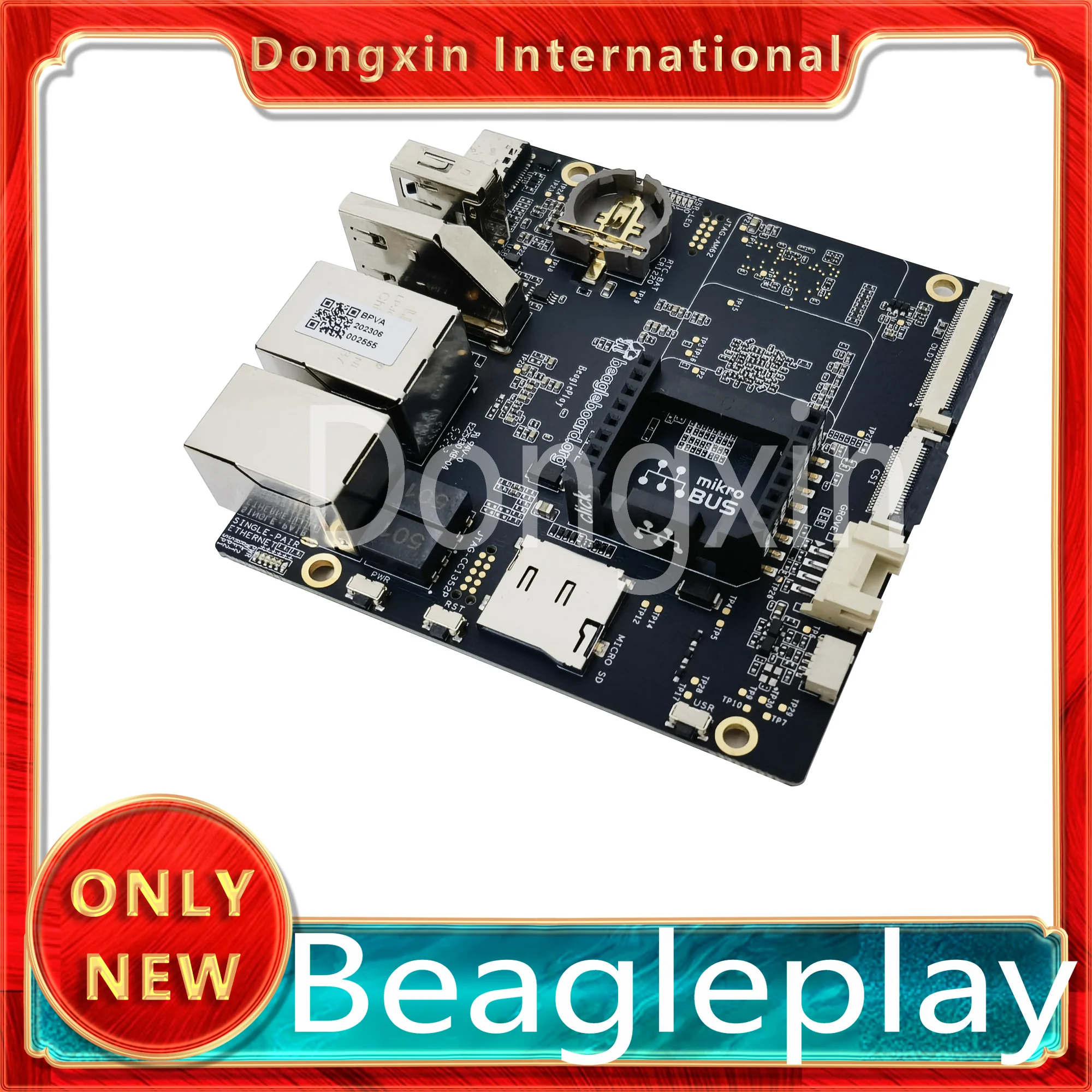 Beagleplay open source single board computer quad-core microcontroller TI AM6254 BeagleBoard