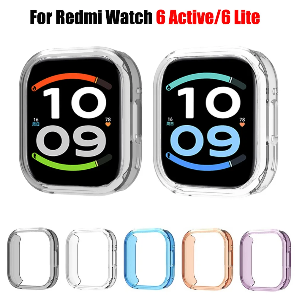 TPU Protective Hollow Case For Redmi Watch 6 Lite/Active Cover Soft Protector Bumper Shell For Redmi Watch 6 Lite/6 Active