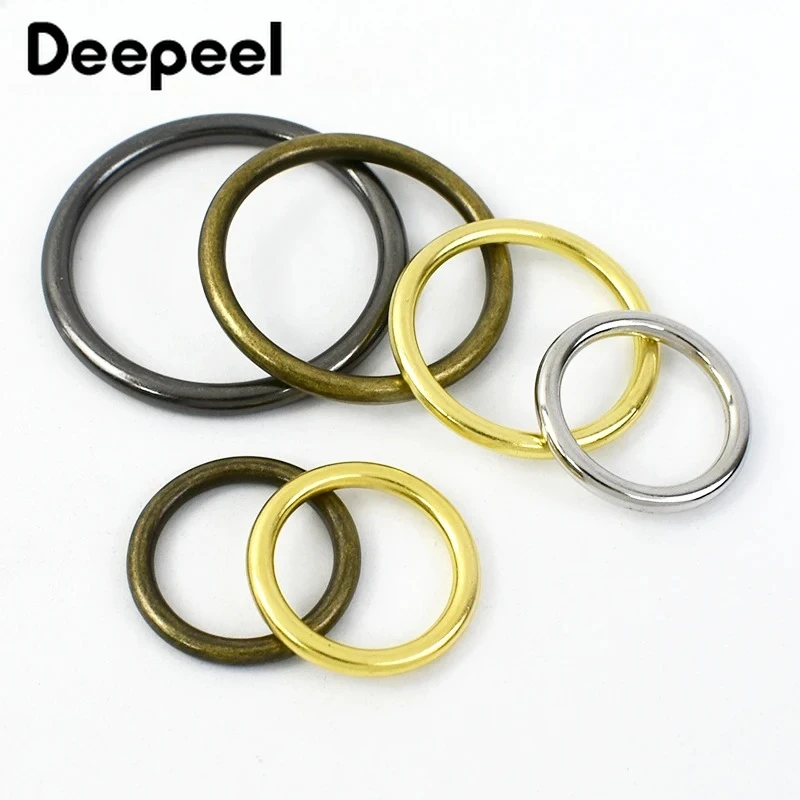 

20Pcs 20-50mm Metal Buckles O Ring for Keychain Bag Strap Shoes Clasp Clothes Webbing Connect Loop Hook DIY Hardware Accessories
