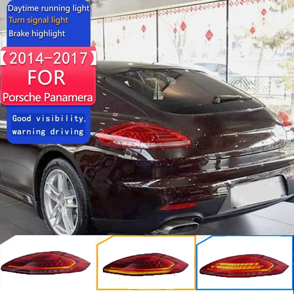 Car Styling for Porsche Panamera LED Tail Light 2014-2017 Panamera Rear Fog Brake Turn Signal Auto Accessories