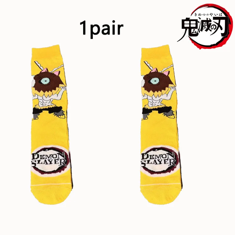Demon Slayer 1/5 Dual Set Q Version Socks! Nezuko / Tanjiro / Kyojuro Rengoku all together in a cute style, a must-have for tren - view 6