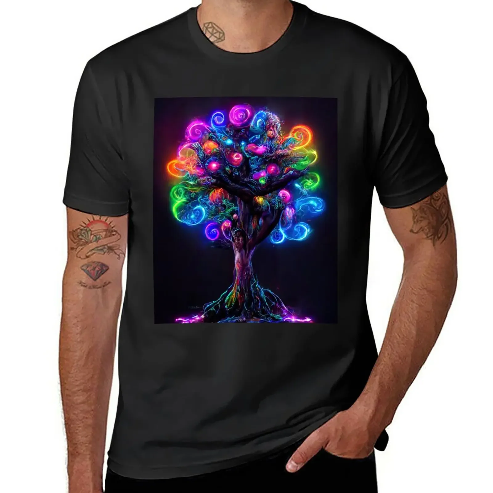 New A Wishing Tree of Life and Dreams T-Shirt sublime t shirt plus size tops T-shirt short t shirt man fitted t shirts for men