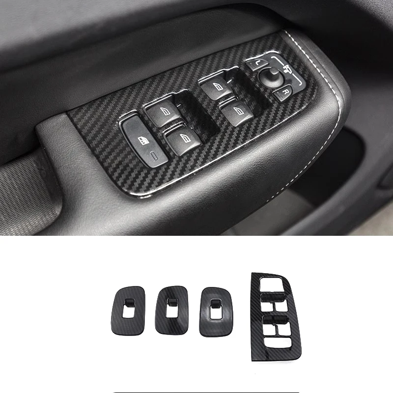 Voor Volvo XC60 XC-60 2018 2019 20 21 2022 Interieur ABS Carbon Auto Airconditioning Outlet Console Versnellingspook Hoofd Venster lift Trim