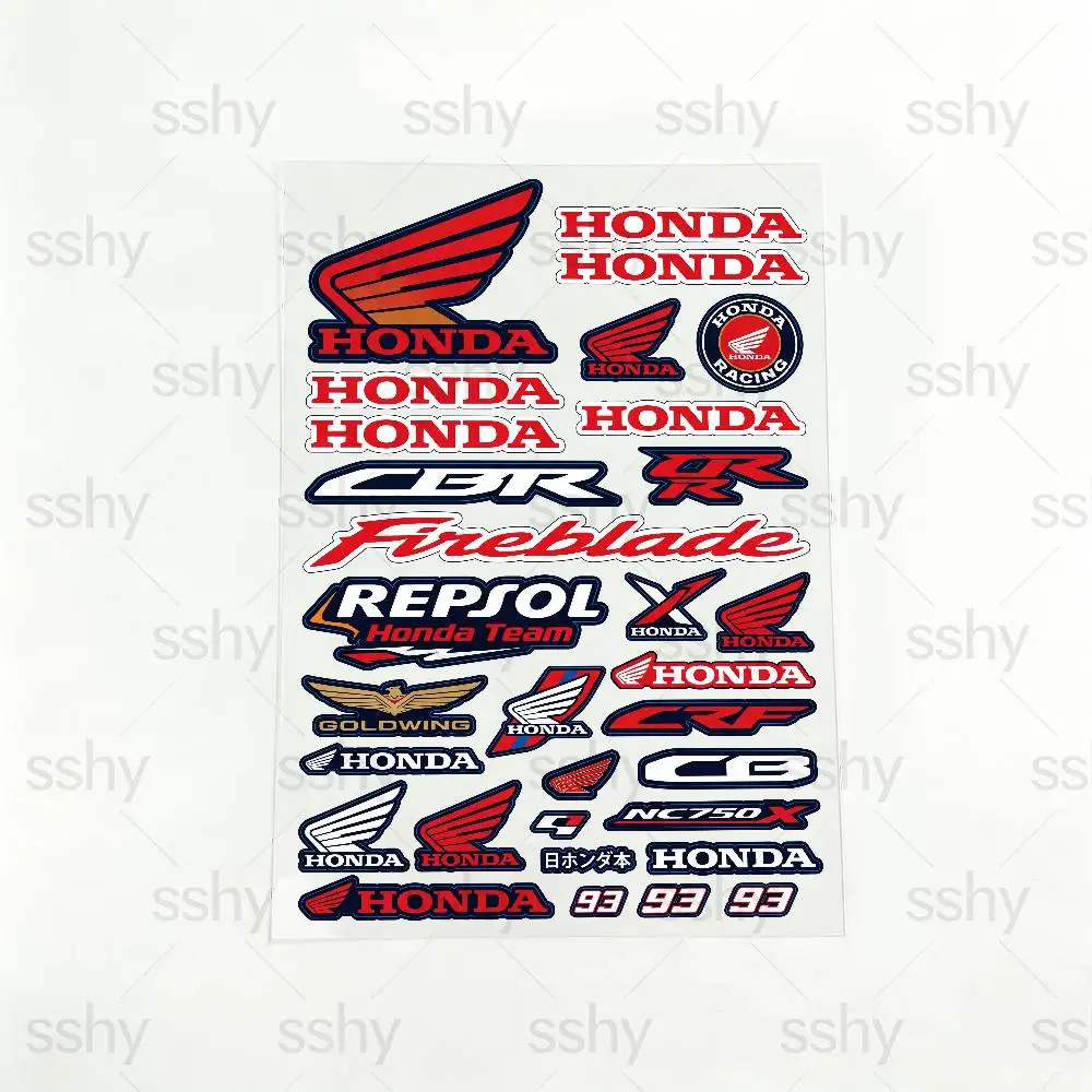 

For Honda Reflective motorcycle stickers, 3M safety warning at night in the dark scooter helmets