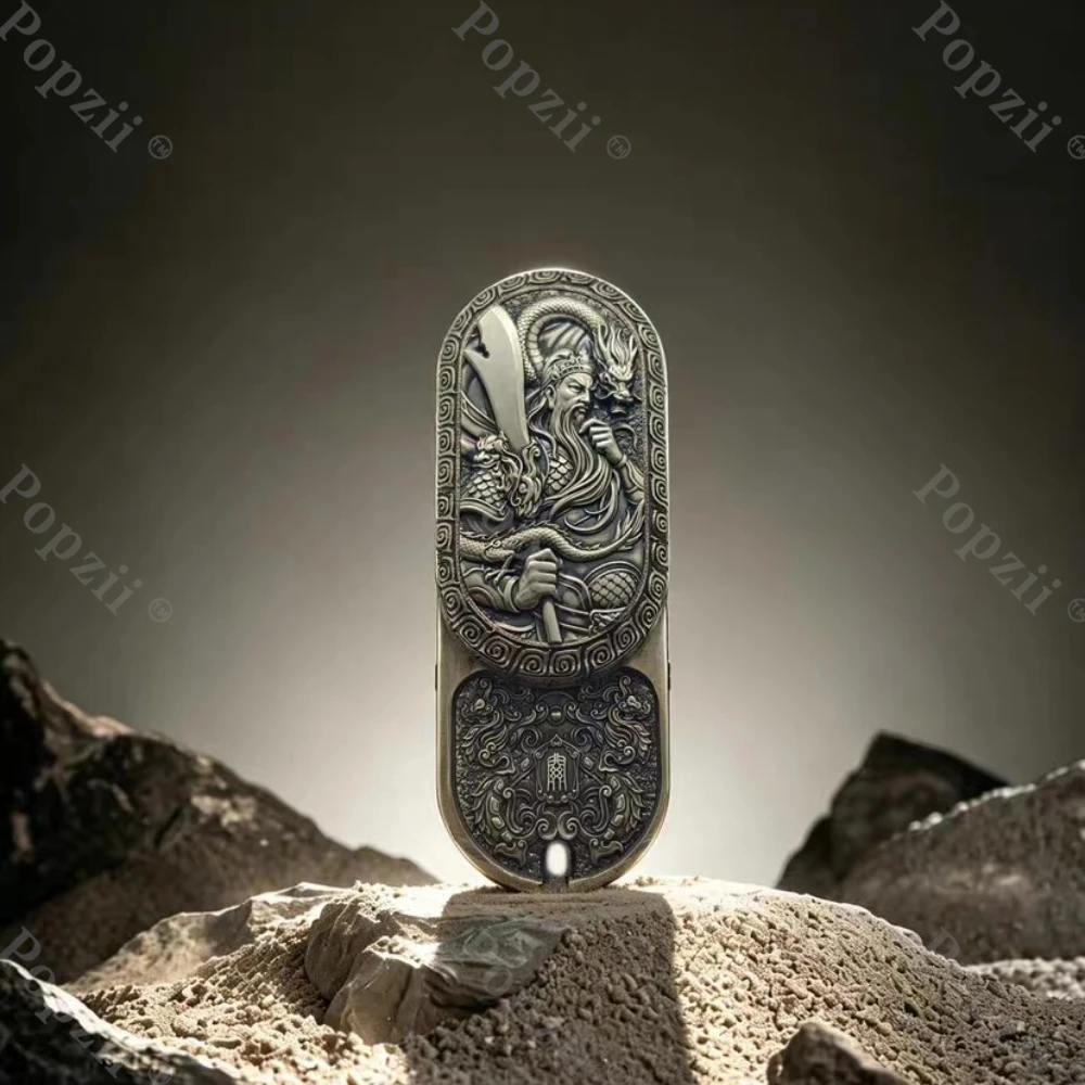 GUANGZHI ART EDC WU CAISHEN Fidget Slider Rotates Left And Right 360° Stress Relief Toy Push Slider Anxiety Relief Gadgets