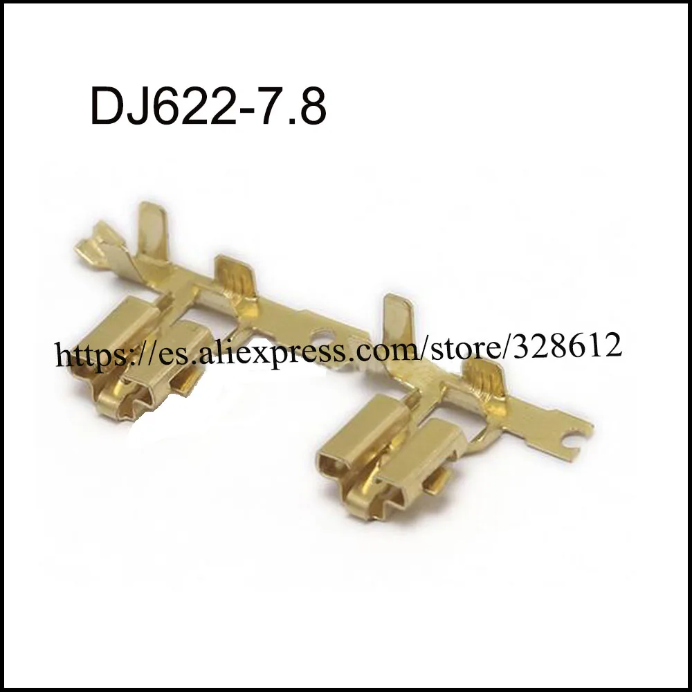 

2000PCS/Roll DJ622-7.8 Terminal connector brass pin Waterproof harness terminal cable socket