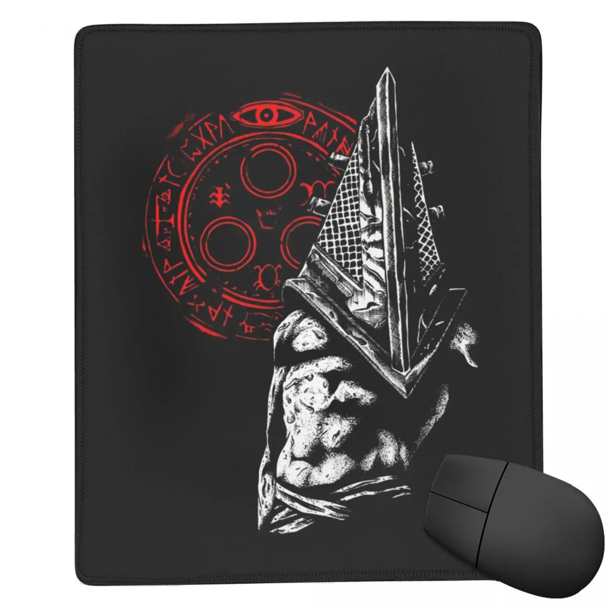 

Коврик для мыши Chain Link And Fog Silent Hill Game 7x9 дюймов (22x18 см) для компьютера, клавиатуры, мыши, игровой коврик для ПК, ноутбука, настольный коврик