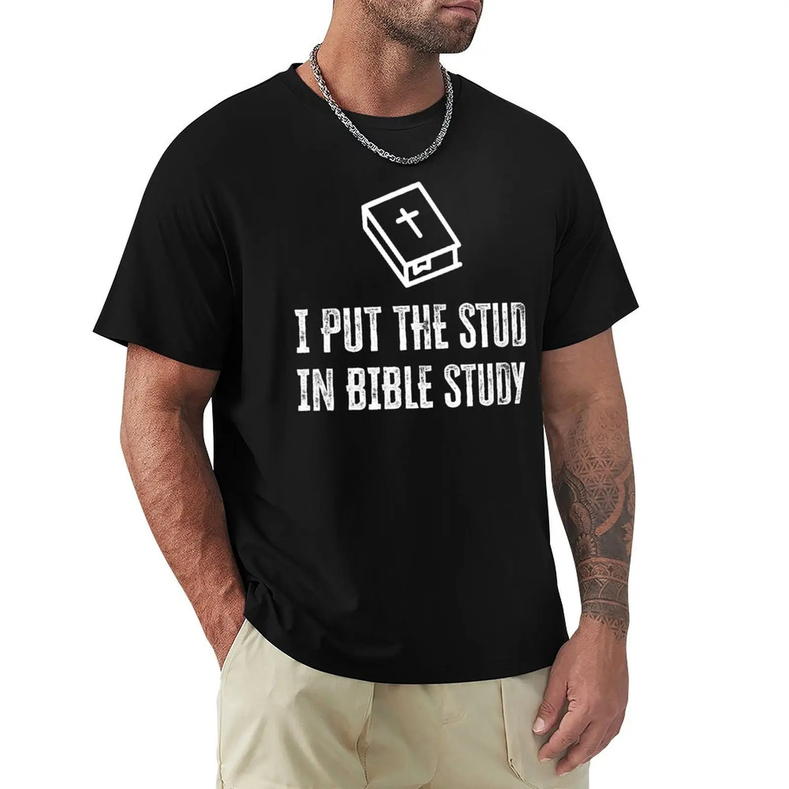 

I Put The STUD in Bible Study T-Shirt rapper graphic tees plain shirts graphic tee men