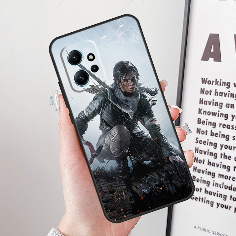 Tomb Raider Funda For Xiaomi Redmi 12C 9A 9C 9T 10A 10C Redmi Note 10 8 9 11 12 Pro 9S 10S 11S 12S Case