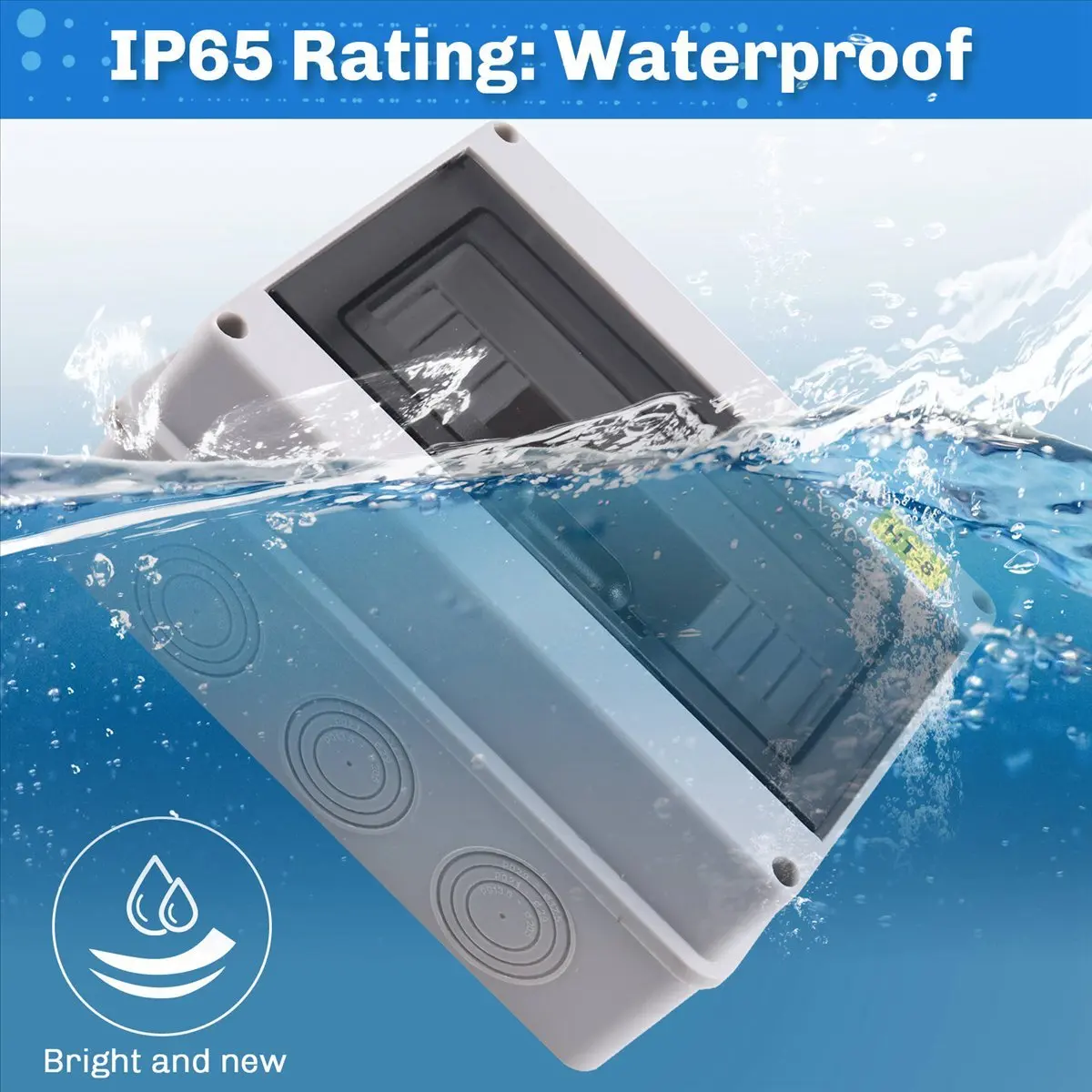 A50U HT-8 Way IP65 Mcb Breaker Box Distribution Protection Box Power Electronic Din Rail Enclosure for Circuit Breaker