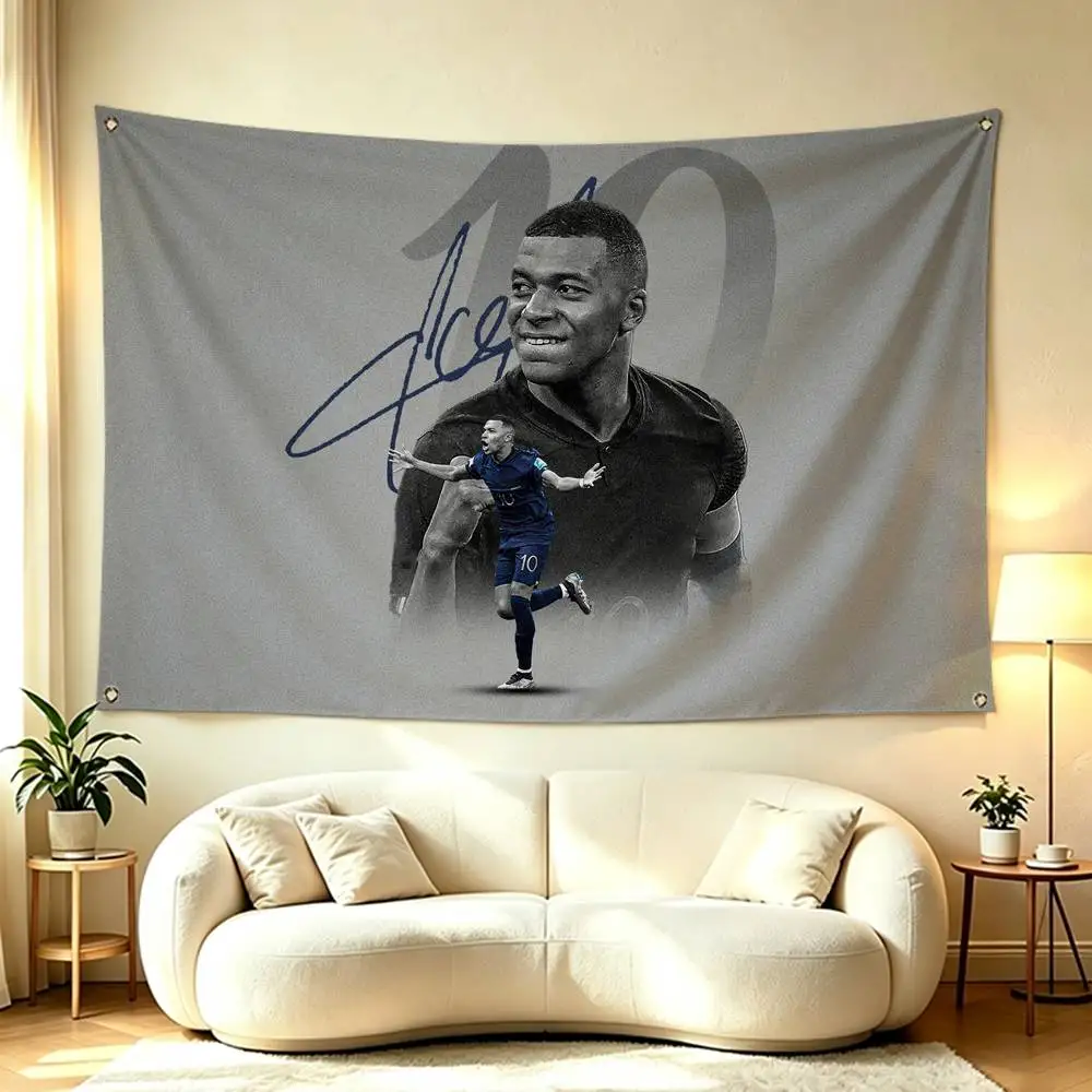 Football star Kylian Mbappe  Flag Suitable For Party Club Outdoor Interior Wall Decoration Banner Fans Gift