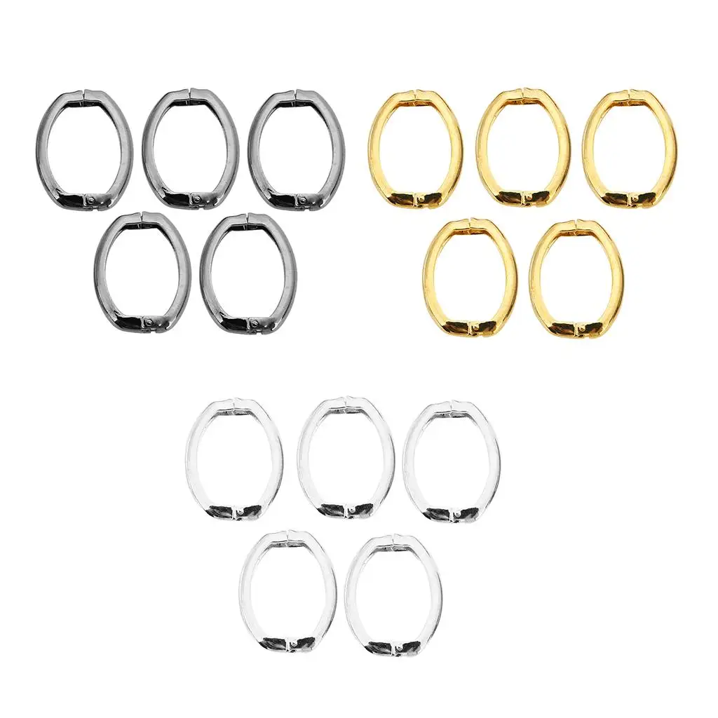 

Pack of 5pcs SpOval,Carabiner Sp Buckle for bags,purses Handbag Shoulder Strap