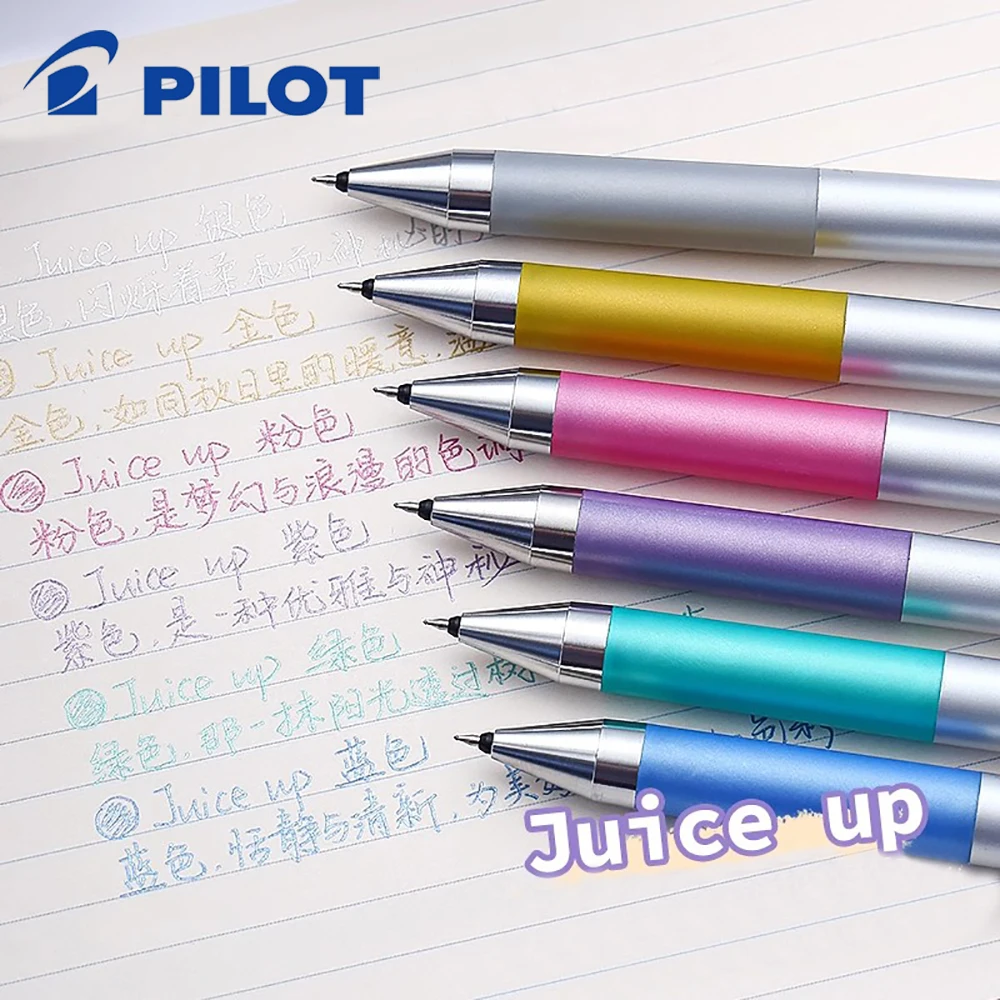 

1 шт., японская гелевая ручка Pilot Juice Up, цветная обновленная версия, тип пресса, металлическая серия, 0,4 мм, художественные канцелярские принадлежности