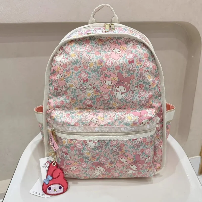 2024  Melody Backpack Cute Fashion Backpack Kawaii Large Capacity Lightweight Shoulder Bag Girls Portable Travel Bag