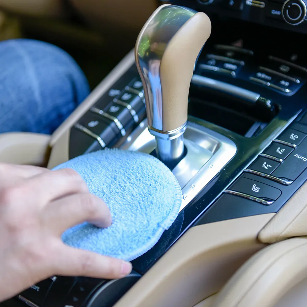 6Pcs Polish Wax Sponge Blue Applicator 5 Inch for Car Cleaning Detailing Waxing Dressing Car Wax Sponge