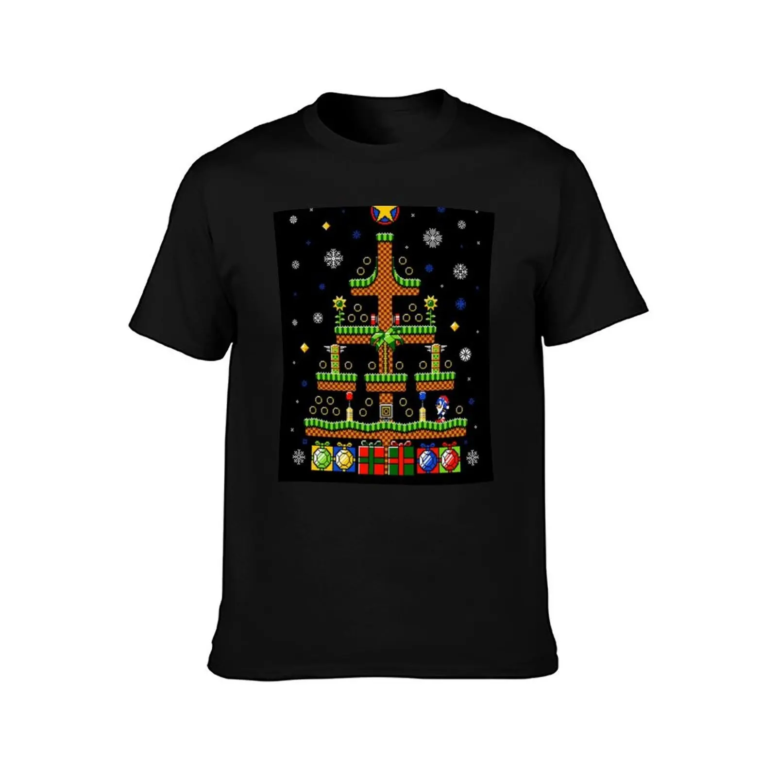 Games Christmas Design Sonic T-Shirt Holiday Lightweight T-Shirt