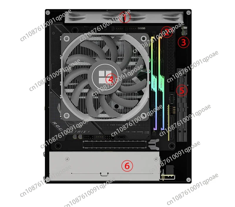 4-liter Mini A24-V3 2.0 Nuclear Display 1u Power Supply Itx Chassis, All Aluminum Alloy