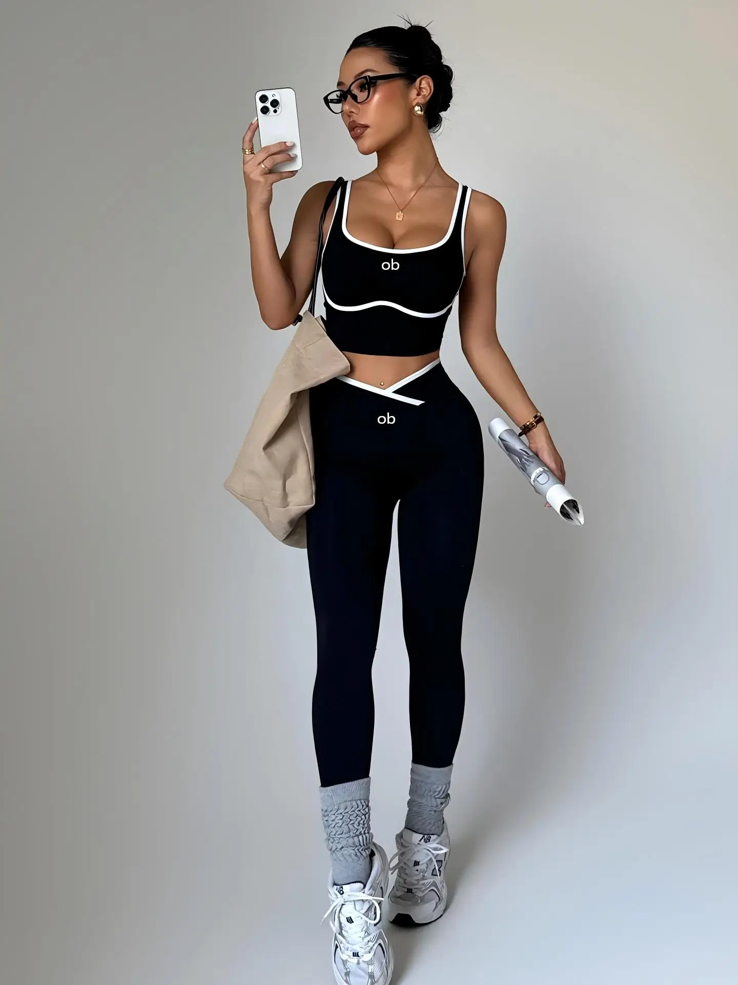2026 New Model Sports Bra Fitness Yoga Set - Yoga Pants for Women with High Waist and Toned Hips - Sports Top