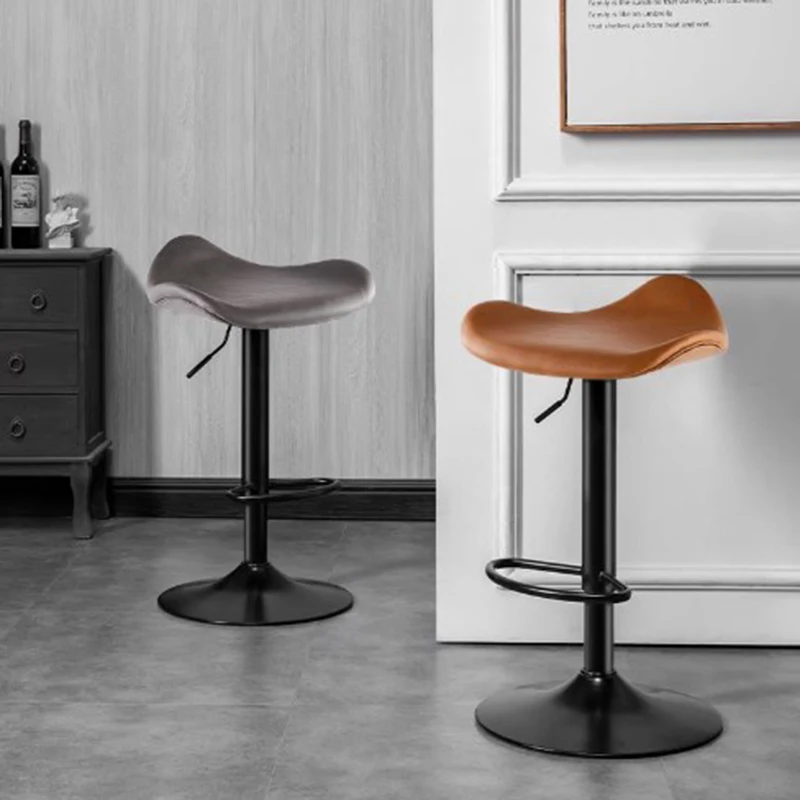 Metal Modern Bar Stools Lounge Minimalistic Steel Comfortable Design Nordic Bar Stools Salon High Poltrona Home Furniture