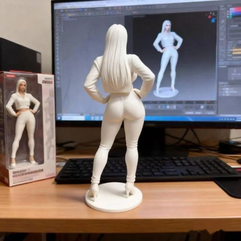 New 3D Printed Human Model Female Statue Office Shirt Figurine Home Office Decorative Accessories Desktop Ornament