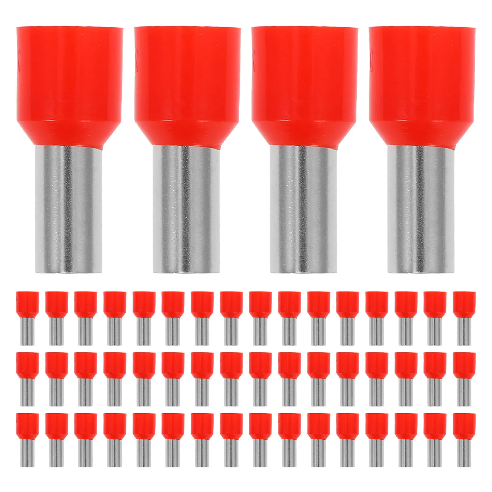 100Pcs Insulated Ferrule Connectors Crimp Terminals for Electrical Wiring Terminal Kits Wire Ferrules Assortment Quick Crimping