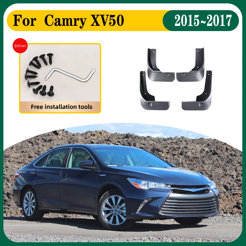 

4Pcs Mudguards For Toyota Camry 50 XV50 2015 2016 2017 Tire Mudflap Fender Flares Mud Flap Splash Wheel Exterior Part Accessorie