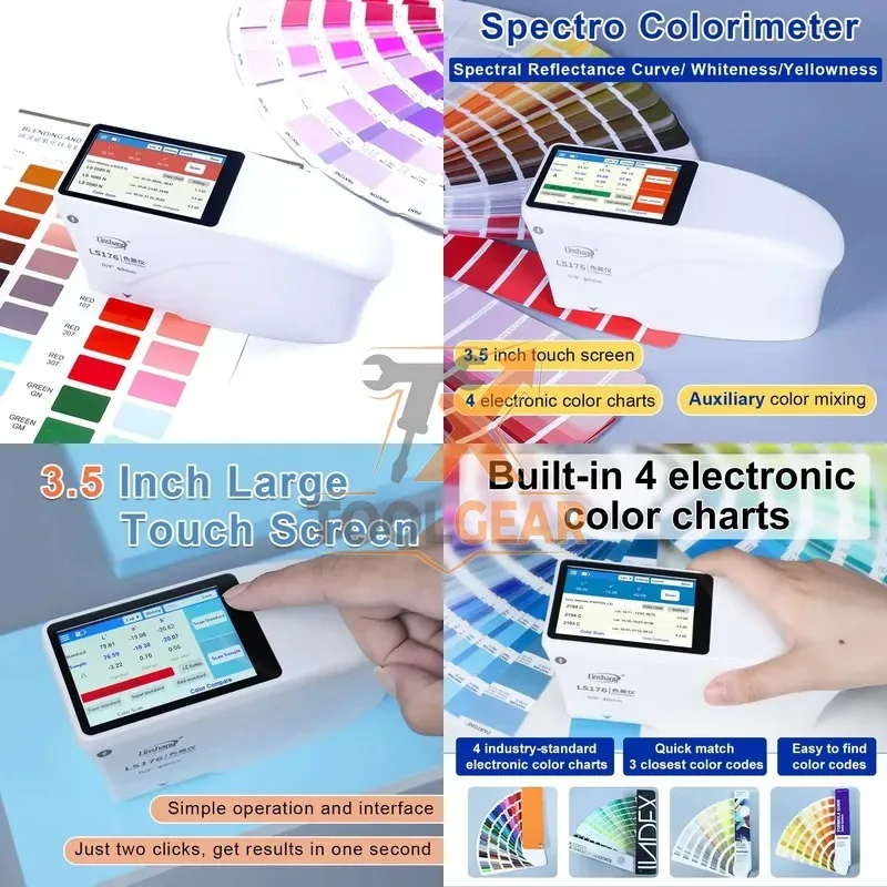 2026hotsale* In Stock LS176 D/8 WI-R457 Whiteness Meter Color Measuring Device Handheld Colorimeter Spectrophotometer