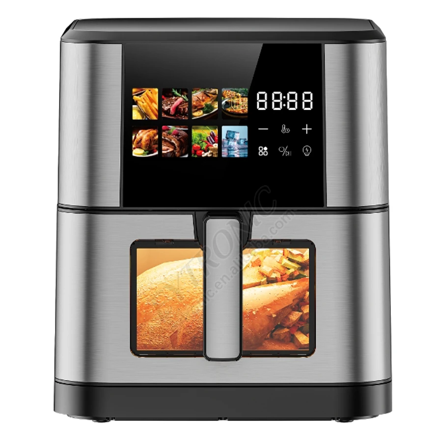 

2026 New Model Multi-functionalStainless Steel Digital air Fryer 8L Home Use Electric Deep Fryer Oil Free air Fryer