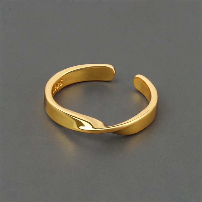 الحد الأدنى موضة خواتم فضية اللون المرأة العصرية الإبداعية غير النظامية حفلة عيد ميلاد مجوهرات اكسسوارات هدايا