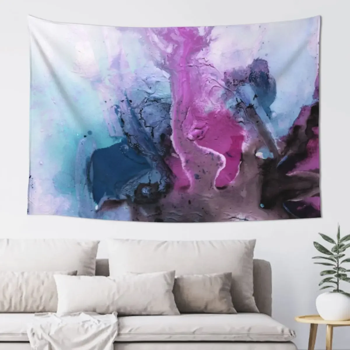 

Abstract Watercolor Painting Tapestry Cute Decor Room Decor For Girls Funny Tapestry
