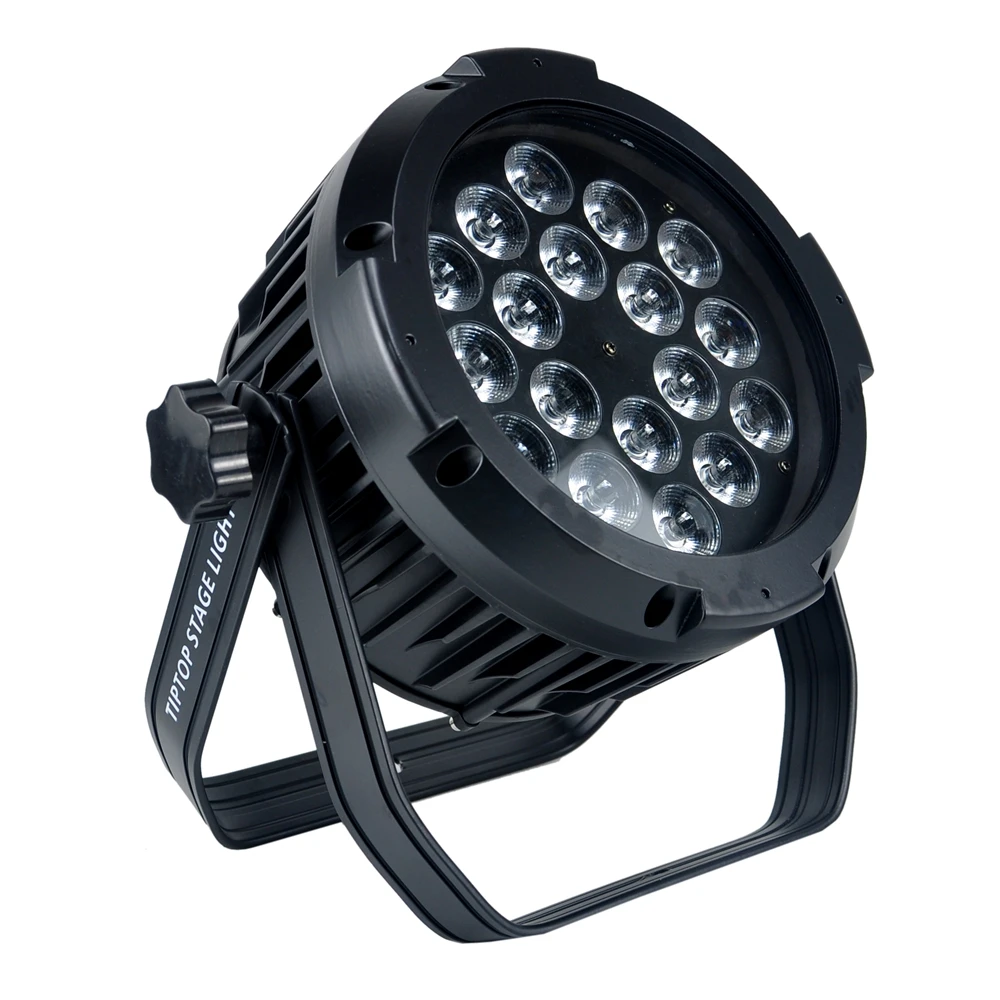 TIPTOP Non-Waterproof 200W 18x18W Flat LED Flat Par Light RGBWA UV DMX512 Control Party Disco Xmas Bar DJ Stage Lighting 6IN1