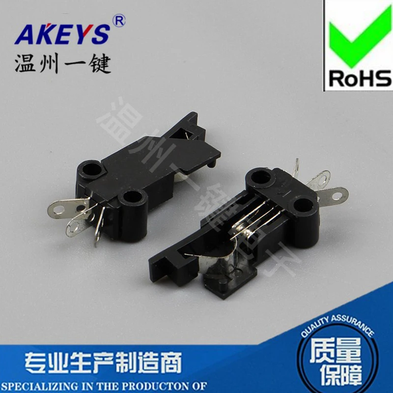 10PCS Blade Switch LSA-22B Type-1 Reset Button Switch Micro Switch Black Toy Movement Button