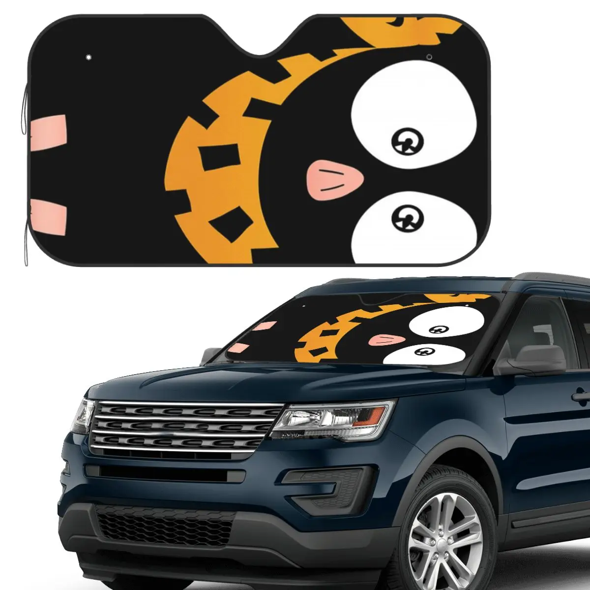 

P Chan Ranma Sunshade Windscreen Car Front Windshield Window Sun Visor Accessories Covers