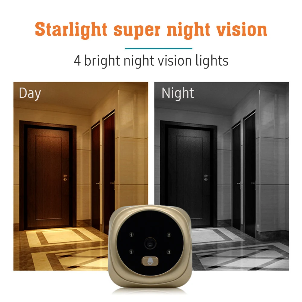 Doorbell Door Viewer Camera Door Peephole with Wireless Monitor View Available Digital Photo Shooting Digital Door Monitoring