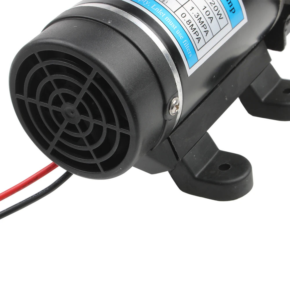 120W 10L/min Electric Water Film High Pressure Black Micro Water Pump for Agricultural Garden Water Sprayer Car Wash 12V 24V