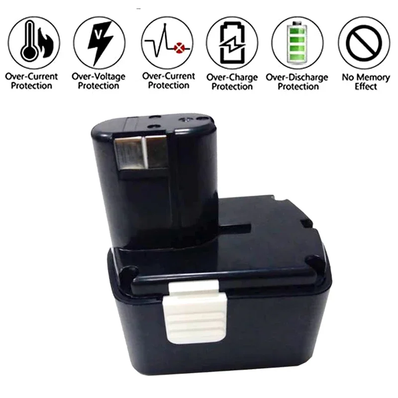 14.4V 4800mAH 6800mAh 9800mAH 12800mAH for Hitachi Replaceable Power Tool Battery CJ14DL DH14DL EBL1430 BCL1430 BCL1415