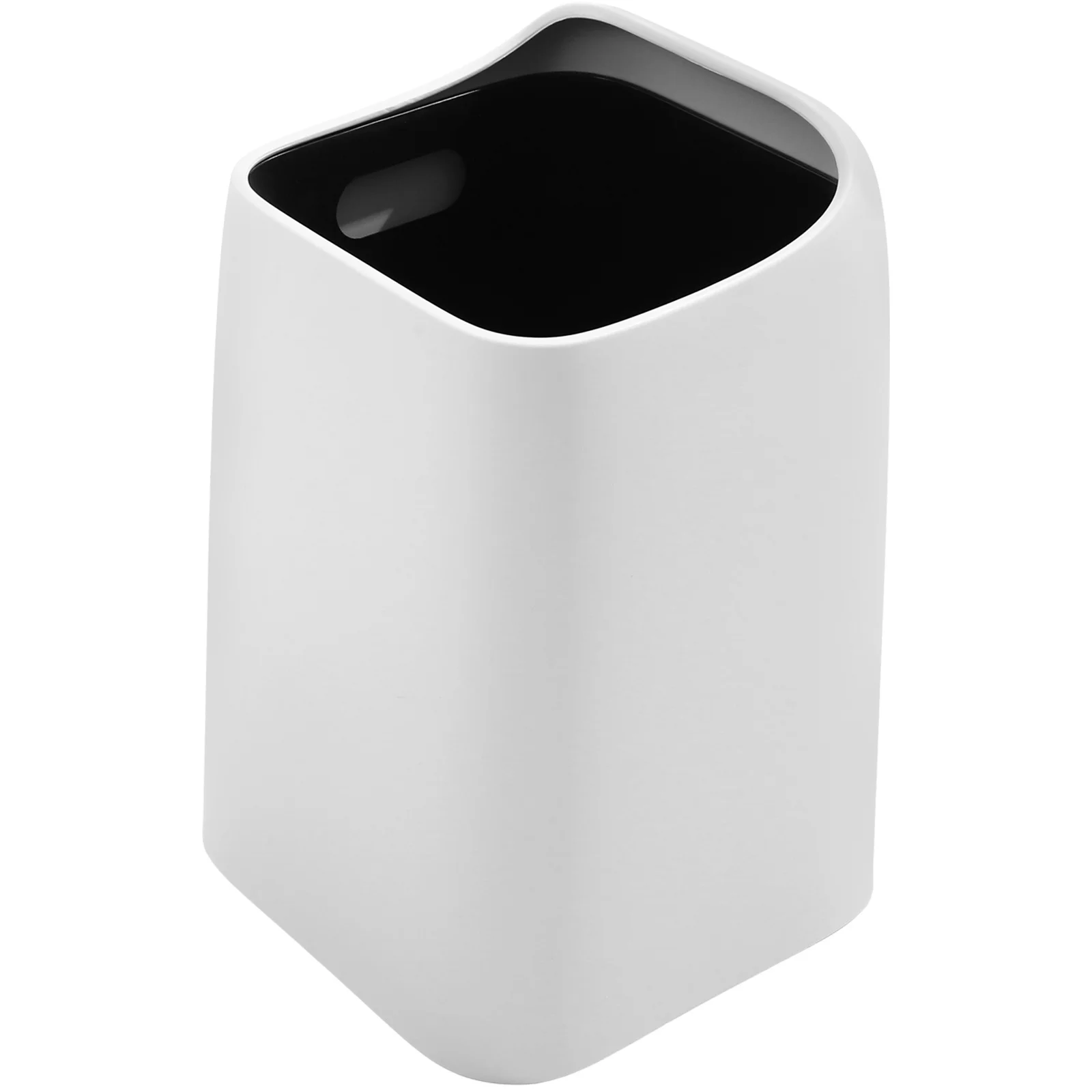 

Nordic Minimalist Slanted Mouth Trash Can Double Layer Large Capacity PP Material Kitchen Bedroom Home Office Trash Can