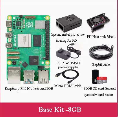 Raspberry PI 5 Base Kit 8G