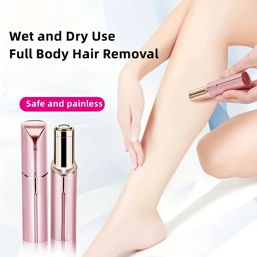 Facial Hair Removal Women Painless Rechargeable Hair Shaver Lady Face Electric Remover for Lip Chin arms Female Mustache Razor