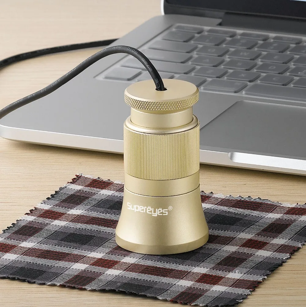 Supereyes C003 300X 1200P Microscope Automatic Textile Analysis Thread Counter Linen Tester Microscope with Manual Focus&Zoom