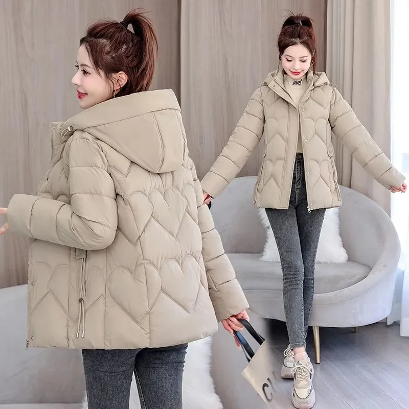 

Women winter coat 2025 new cotton-padded women short Korean version of loose cotton-padded
