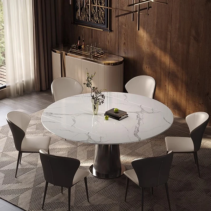 Minimalism Bistro Dining Table Reception Designer Writing Center Dining Table Restaurant Juegos De Comedor Trendy Furniture