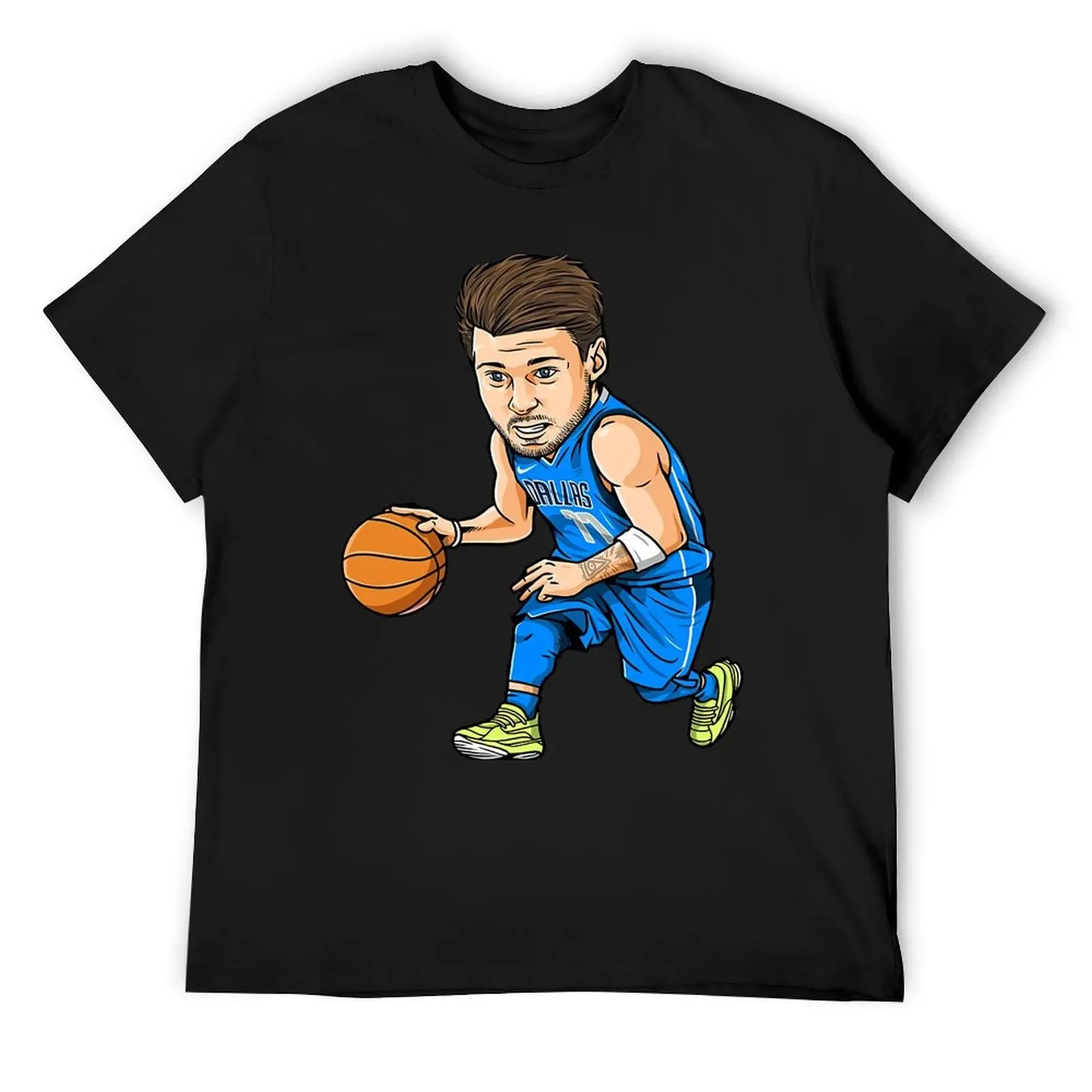Luka Doncic 77 Art Chibi T-Shirt affliction shirts summer shirt boys whites Blouse T-shirt men