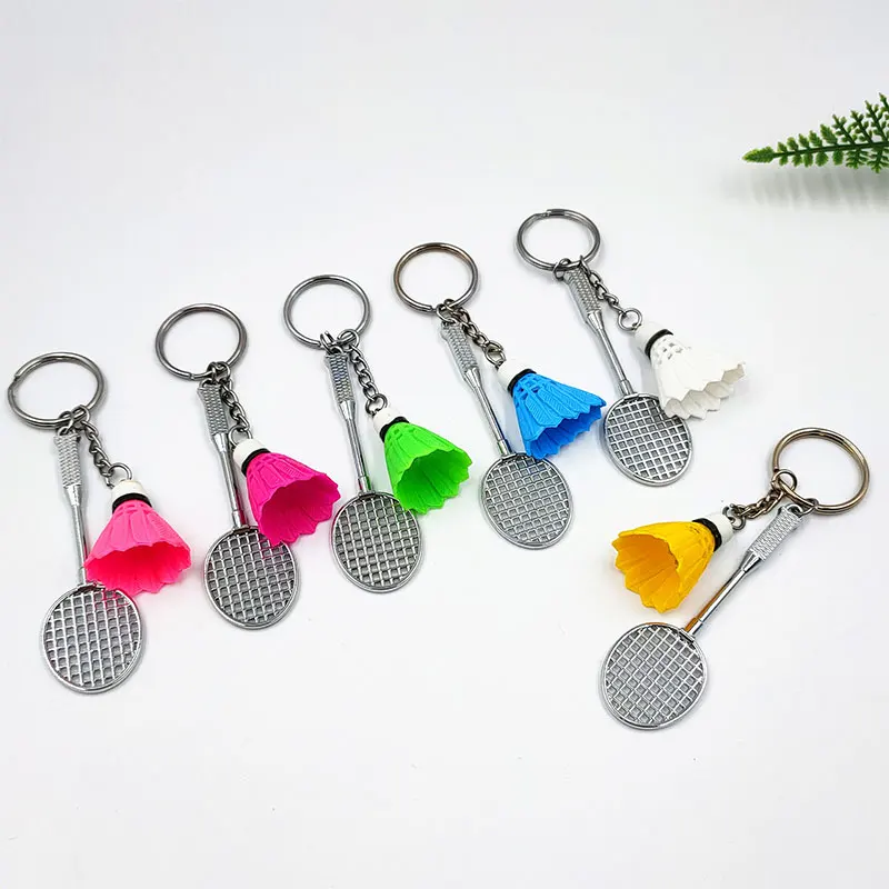 

30Pcs Badminton Keychain Pendant Gift Badminton Keyring Mini Crafts Cartoon Badminton Pendant