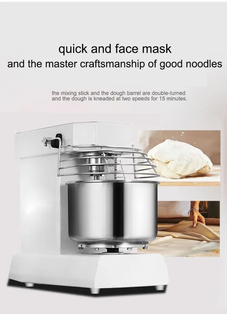 20l Kneader Pizza Bakery Bread Spiral Dough Flour Mixer French Bread Dough Kneading Machine Bread Dough Mixer
