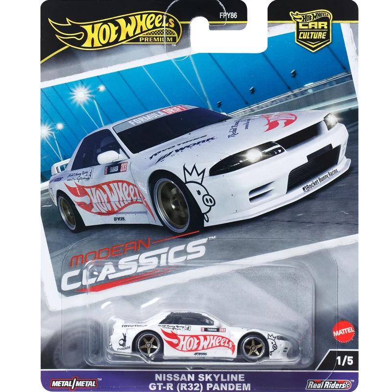 Genuine Hot Wheels Premium Car Culture Modern Classic Boy Toys 1:64 Diecast Subaru Forest STI Nissan Skyline GTR Benz Model Gift