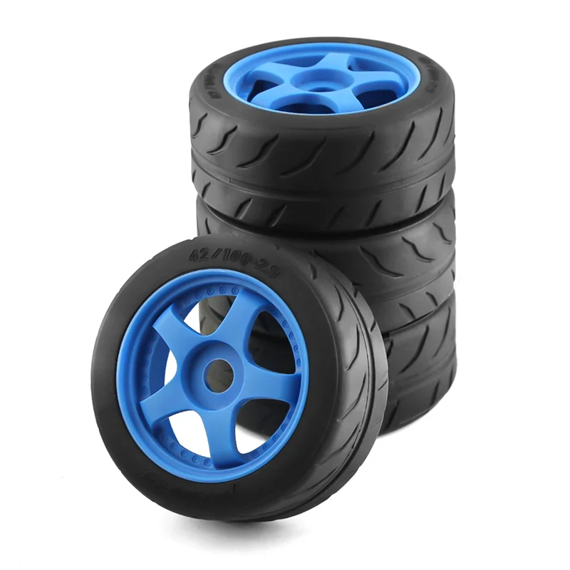 4Pcs 5-Spoke 100X42mm Tires Tyre 17mm Wheel Hex for Arrma 1/7 Infraction Felony Limitless RC Car Upgrade Parts,3