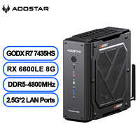 AOOSTAR GODX Mini PC AMD Ryzen 7 7435HS CPU+AMD Radeon RX 6600LE WiFi 6 Graphics High Performance Gaming Desktop Computer