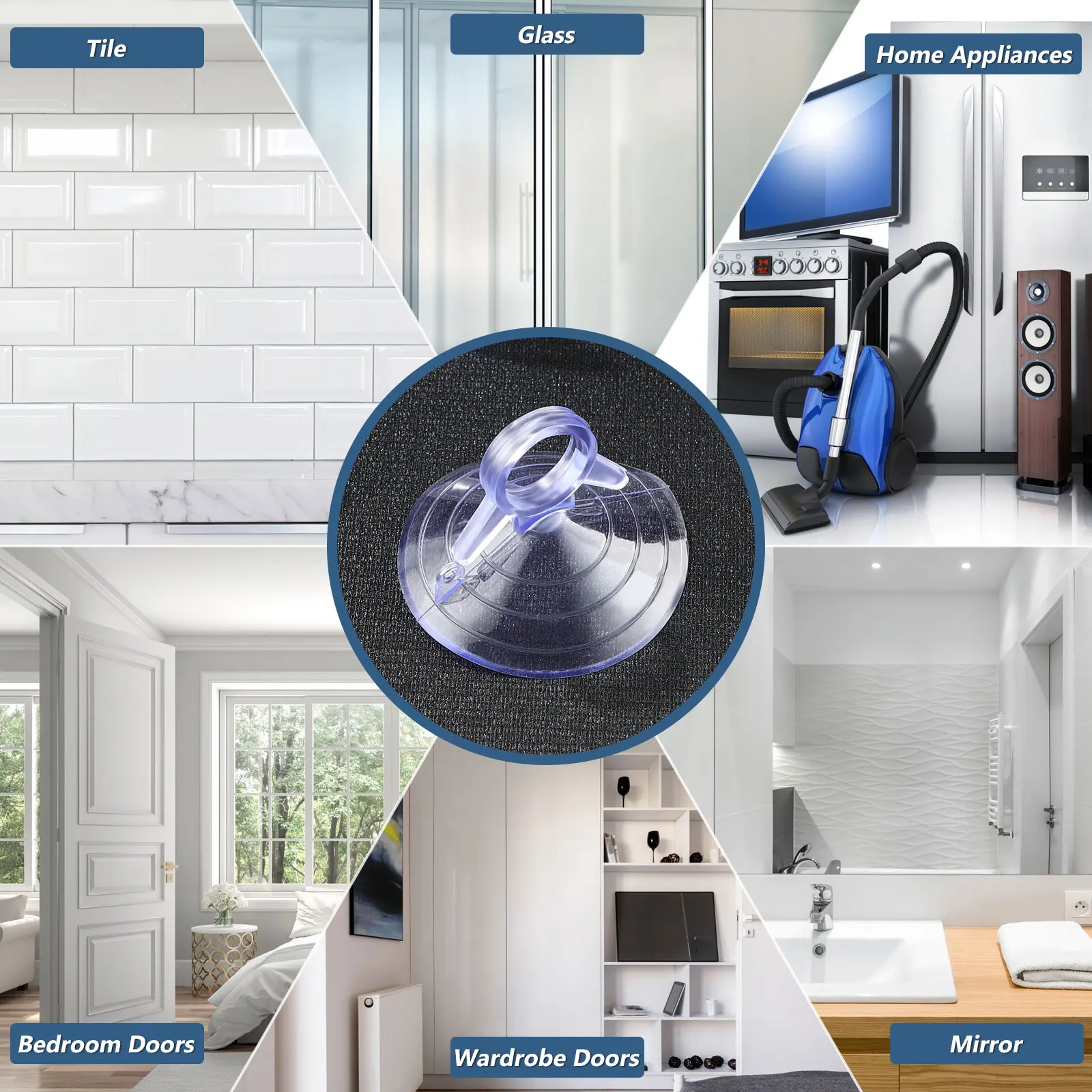 

12 Pcs PVC Suction Cups for Fish Tank Aquarium Accessories Strong Vacuum Transparent Durable Fits Glass Surface